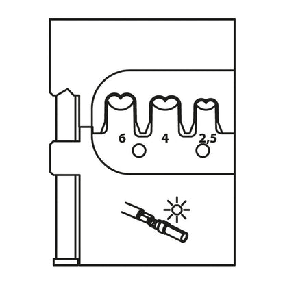 GEDORE 8140-25 - Multi Contact MC4 Module