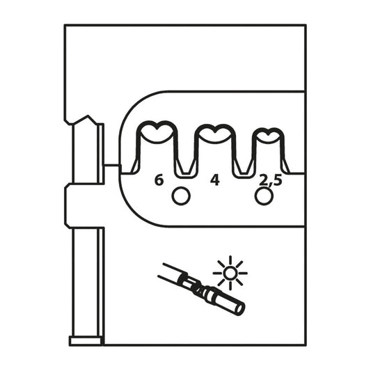 GEDORE 8140-25 - Módulo Multi Contact MC4