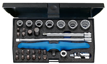D 20 MOT - Juego de Vasos Unit Drive de 1/4" para motocicletas