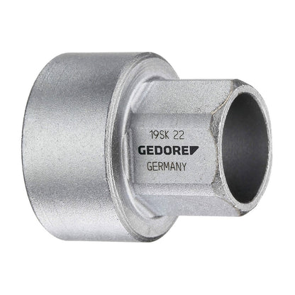 GEDORE 19 SK - 1/2" Hex Sockets with Through Hole