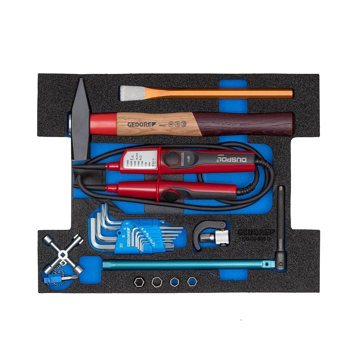 GEDORE 1100-03 - L-Boxx Box + Assortment of 44 tools