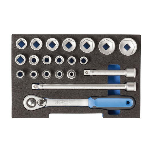 GEDORE 1100 CT1-19 - L-BOXX Module - 1/2" Sockets