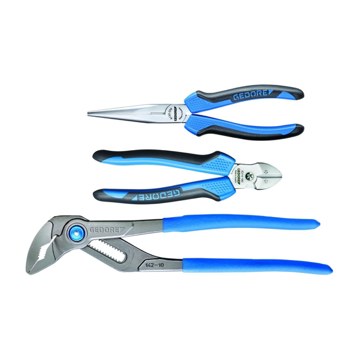 GEDORE 1102-007 - Set of 3 Pliers in L-BOXX Mini