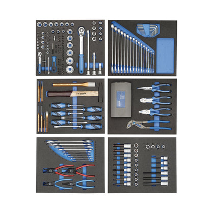 GEDORE 2005-TS-190 - 2005 7-drawer tool trolley with 190-piece tool assortment