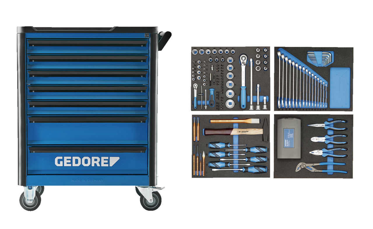 GEDORE WHL-L7-TS-147 - Chariot + Assortiment 147 pièces (3082105)