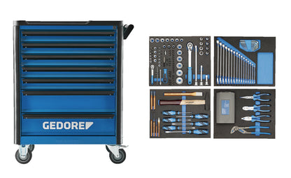 GEDORE WHL-L7-TS-147 - Chariot + Assortiment 147 pièces (3082105)