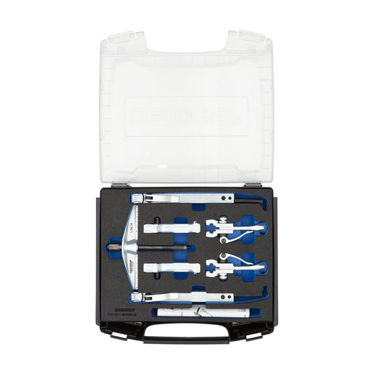 GEDORE 1.04/SEB-08 - Extractor set 1.04/1A with assorted legs in carrying case