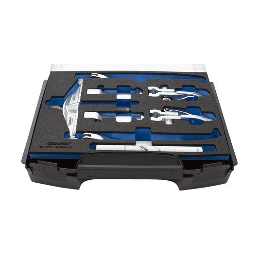GEDORE 1.04/SEB-08 - Extractor set 1.04/1A with assorted legs in carrying case