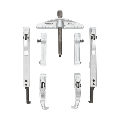 GEDORE 1.04/SEB-08 - Extractor set 1.04/1A with assorted legs in carrying case