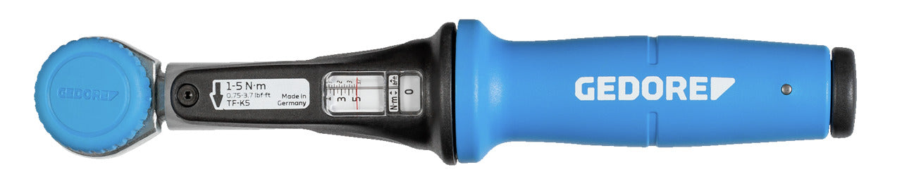 Clé dynamométrique GEDORE TF-K5 - Torcofix K avec entraînement carré 1/4" et plage de couple : 1-5 Nm