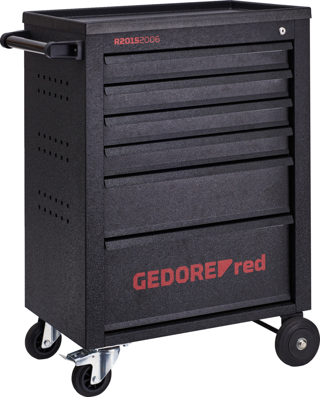 GEDORE rouge R20152006 - Chariot d'atelier MECHANIC noir, 6 tiroirs, 910 x 628 x 418 mm