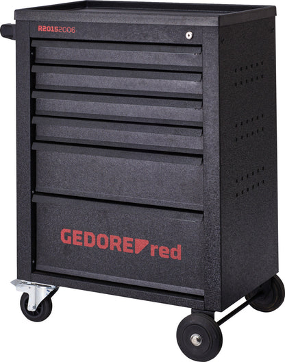GEDORE rouge R20152006 - Chariot d'atelier MECHANIC noir, 6 tiroirs, 910 x 628 x 418 mm