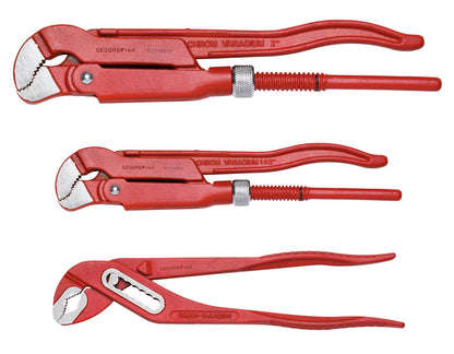 GEDORE red R27000003 - Set of 3 pipe pliers (3300040)