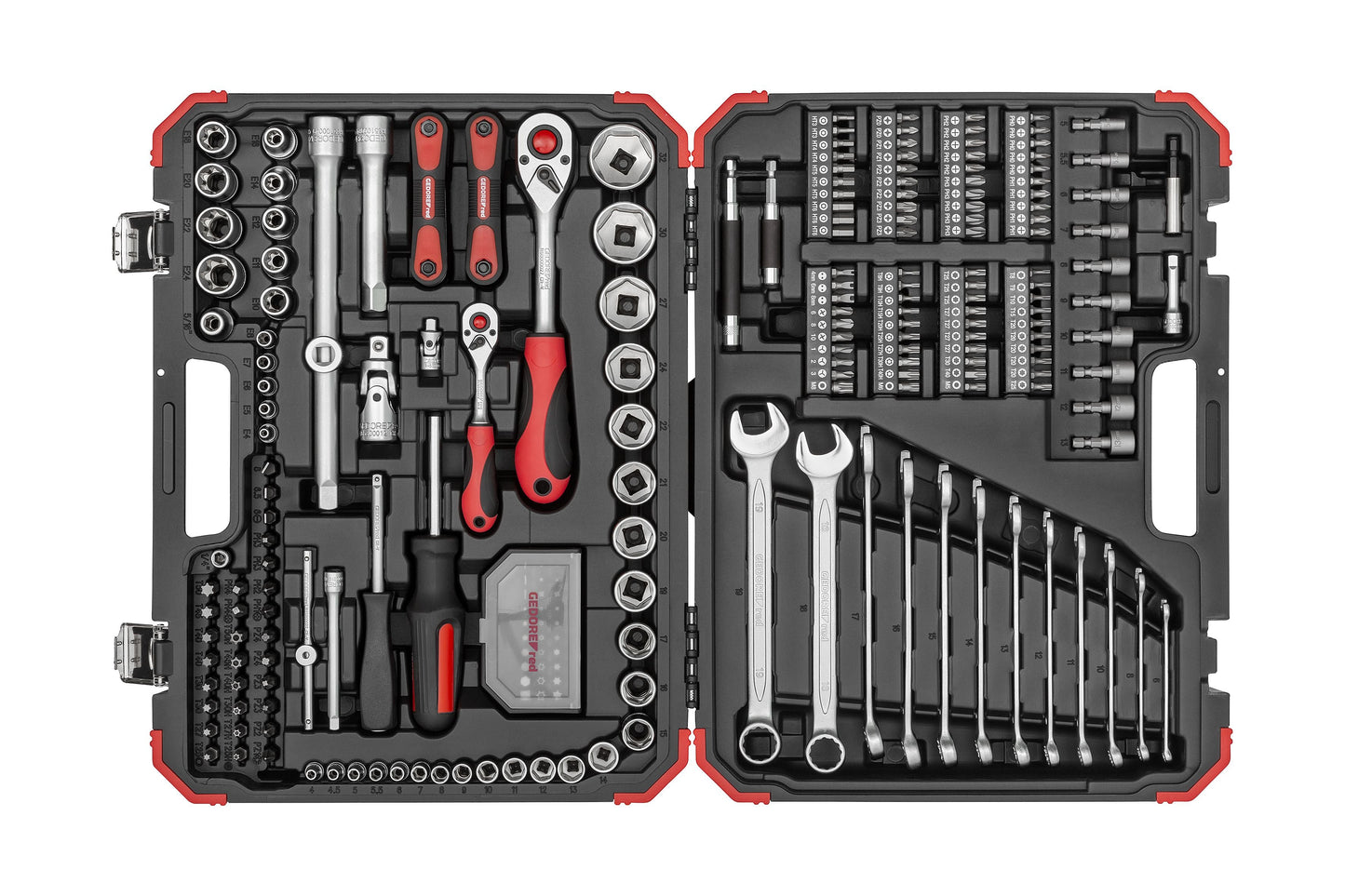 Coffret de douilles GEDORE rouge R46003232 - 1/4" + 1/2" - 232 pièces