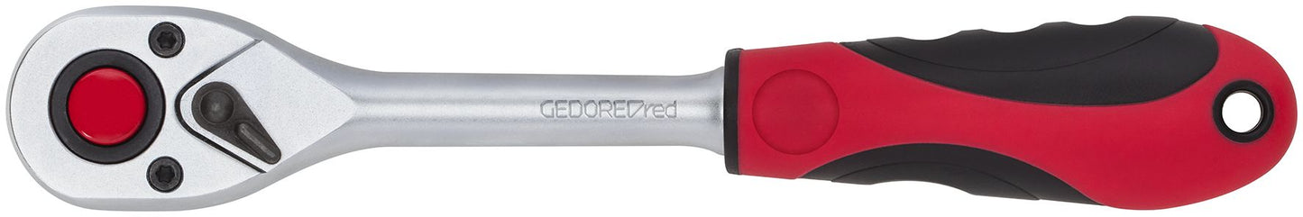 Clé à cliquet réversible GEDORE rouge R60000027 - 1/2" avec poignée à 2 composants