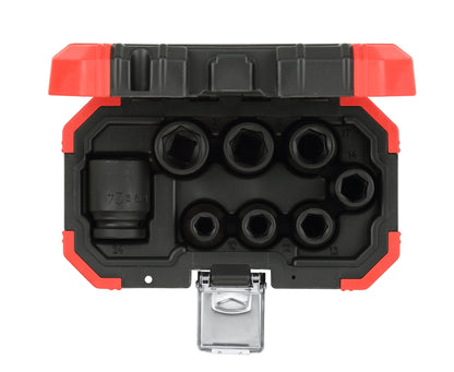 R63003008 - Juego de vasos de impacto de 1/2", 8 piezas