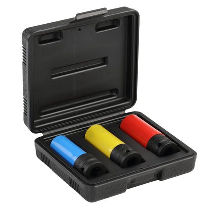 GEDORE red R63043003 - 1/2" impact socket set for rims, 3 pieces (3300578)