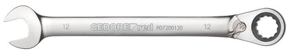 R07200130 - Llave combinada de carraca con palanca de cambio, 13 mm L=177 mm