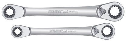 GEDORE red R07501002 - Set of 2 ratchet wrenches for 63 different applications (3300900)