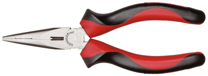 Pince GEDORE rouge R28502160 - Pince à bec semi-rond, modèle droit, L=160 mm, poignée bi-matière