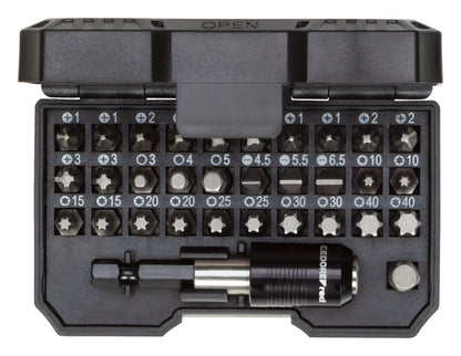 R33005031 - Bit set 1/4" SL+PH+PZ+TX+hexagonal, 32 pieces