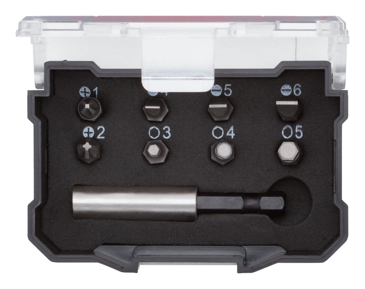 GEDORE rouge R33005009 - Coffret de 9 embouts hexagonaux PH+SL 1/4" avec porte-embout magnétique
