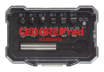 R33005014 - Caja de puntas de 1/4", 14 piezas
