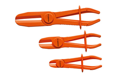 R15151000 - Juego de tenazas abrazaderas para tubos flexibles, Ø 0-60 mm, 3 piezas