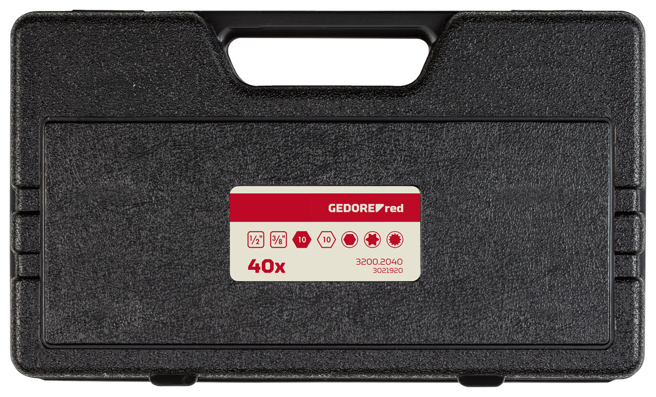 GEDORE rouge R35003040 - Coffret de 40 embouts hexagonaux TX+XZN 10 mm