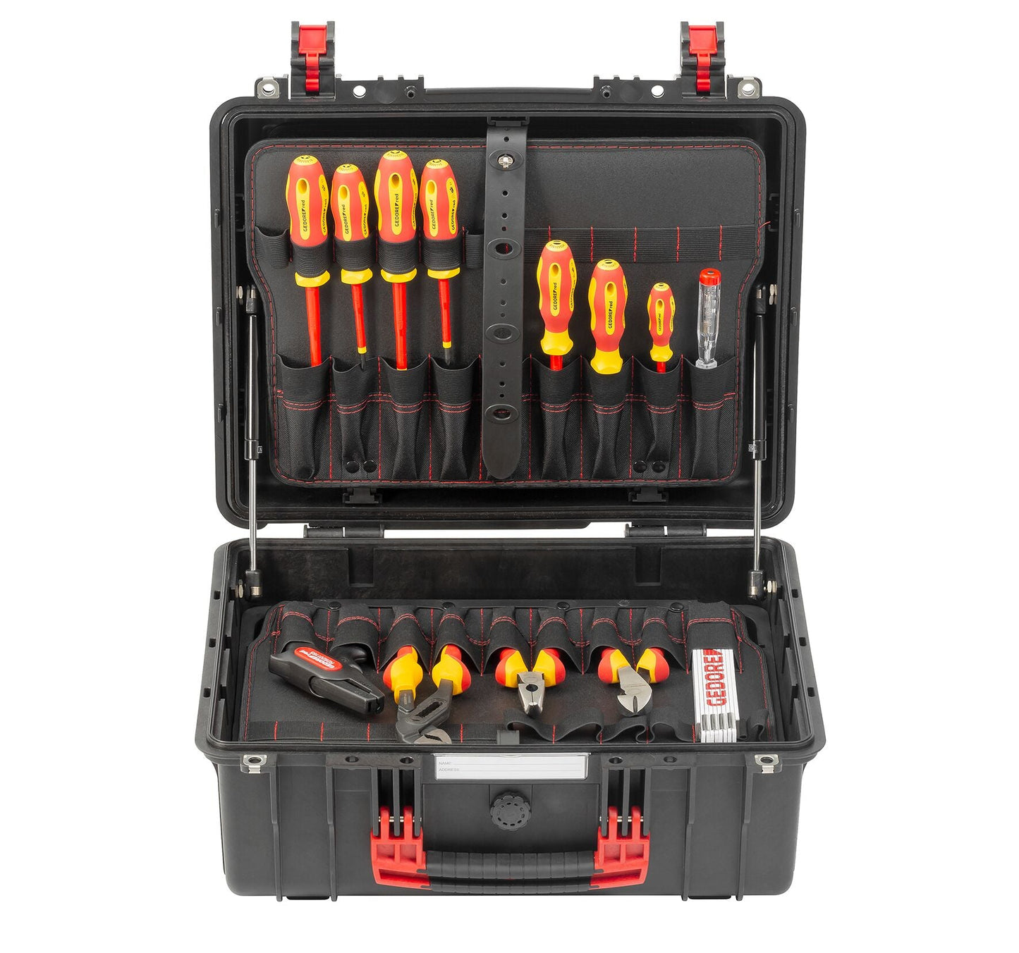 GEDORE rouge R21652089 - Coffret à outils contenant un assortiment de 89 outils pour électriciens
