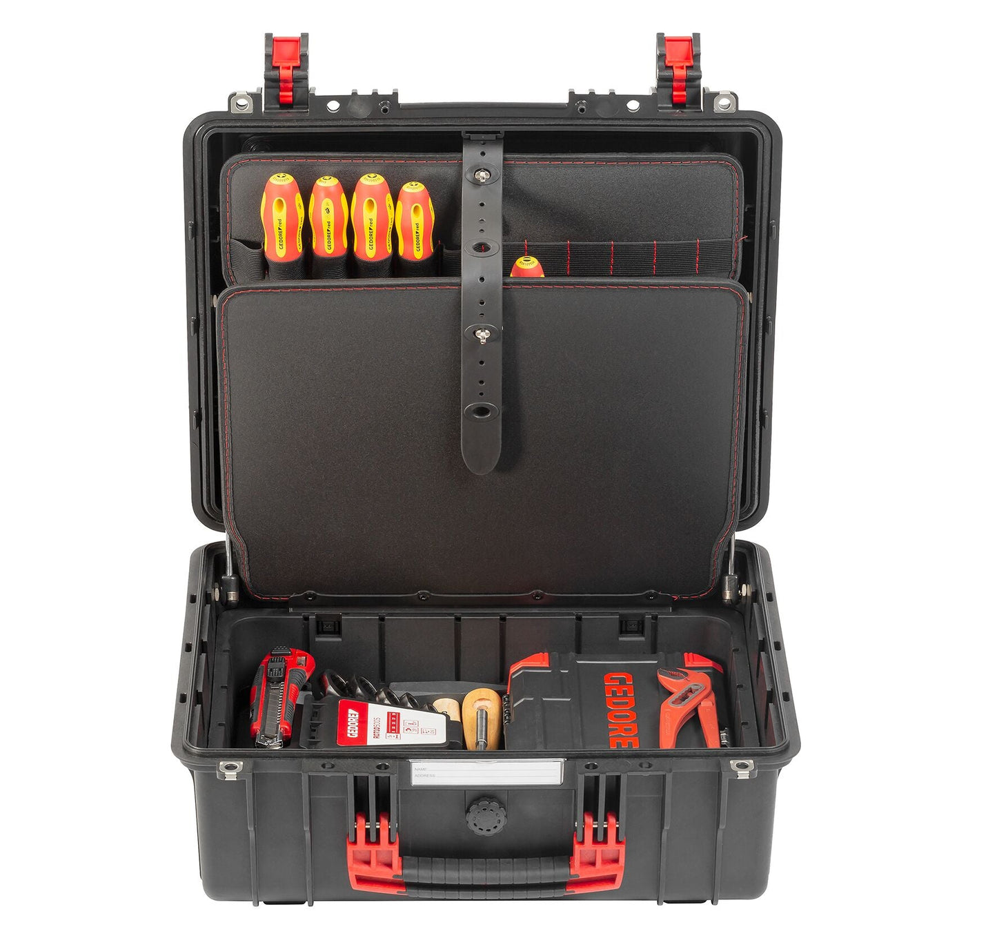 GEDORE rouge R21652089 - Coffret à outils contenant un assortiment de 89 outils pour électriciens