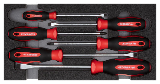 R22150014 - Juego de destornilladores PZ + SL, módulo CT 2/6, 6 piezas