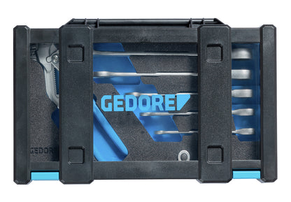 GEDORE 7 RA 183 - Ratchet wrench set with pliers (3416356)