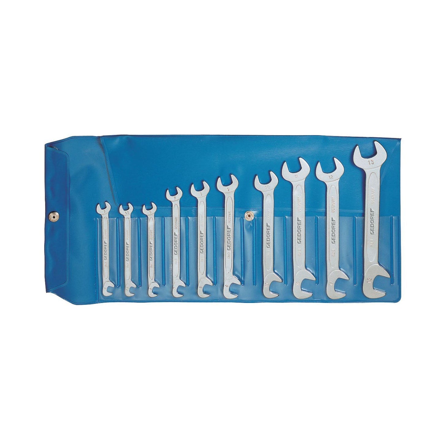 GEDORE 8-0100 - Set of 10 Small Open-End Wrenches