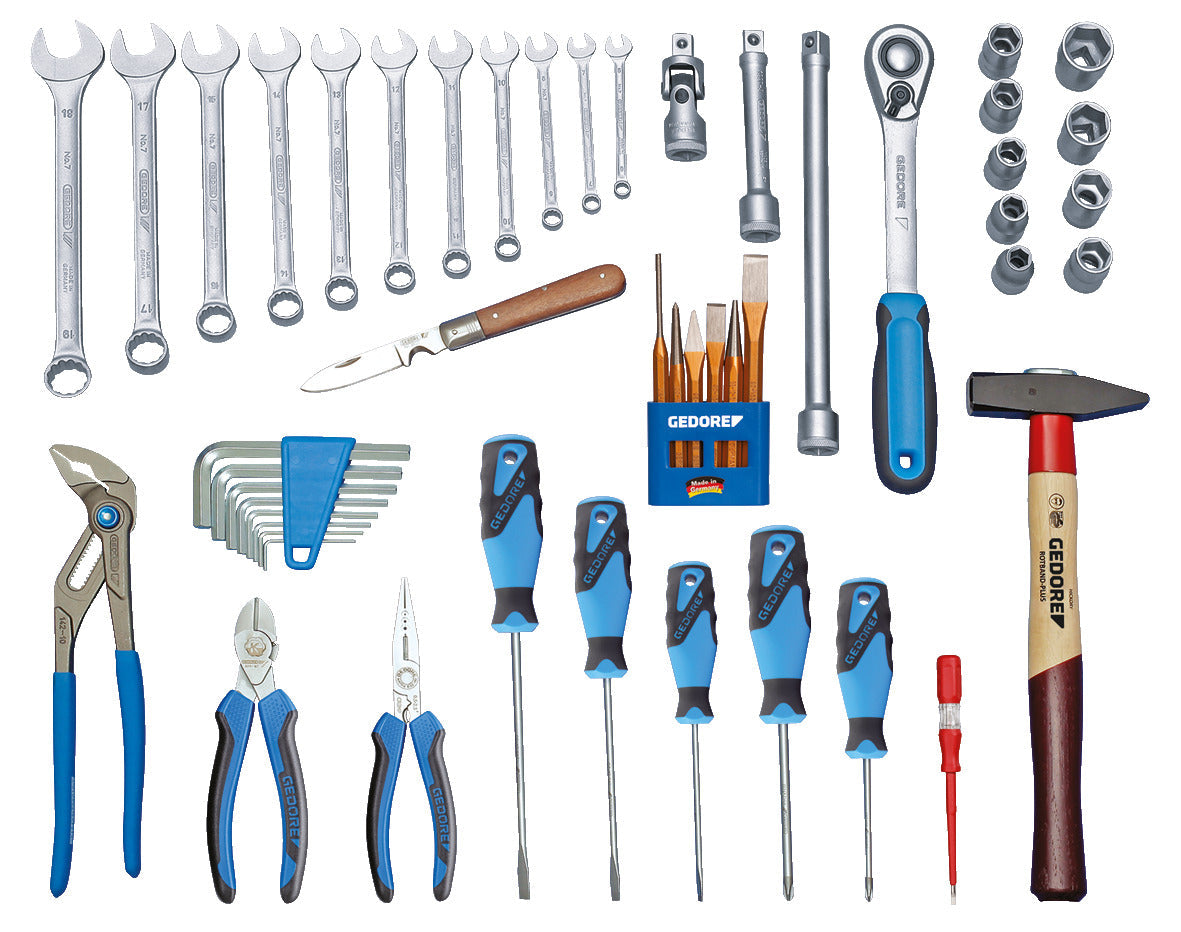 1000 - TOURING tool case with 49-piece tool assortment