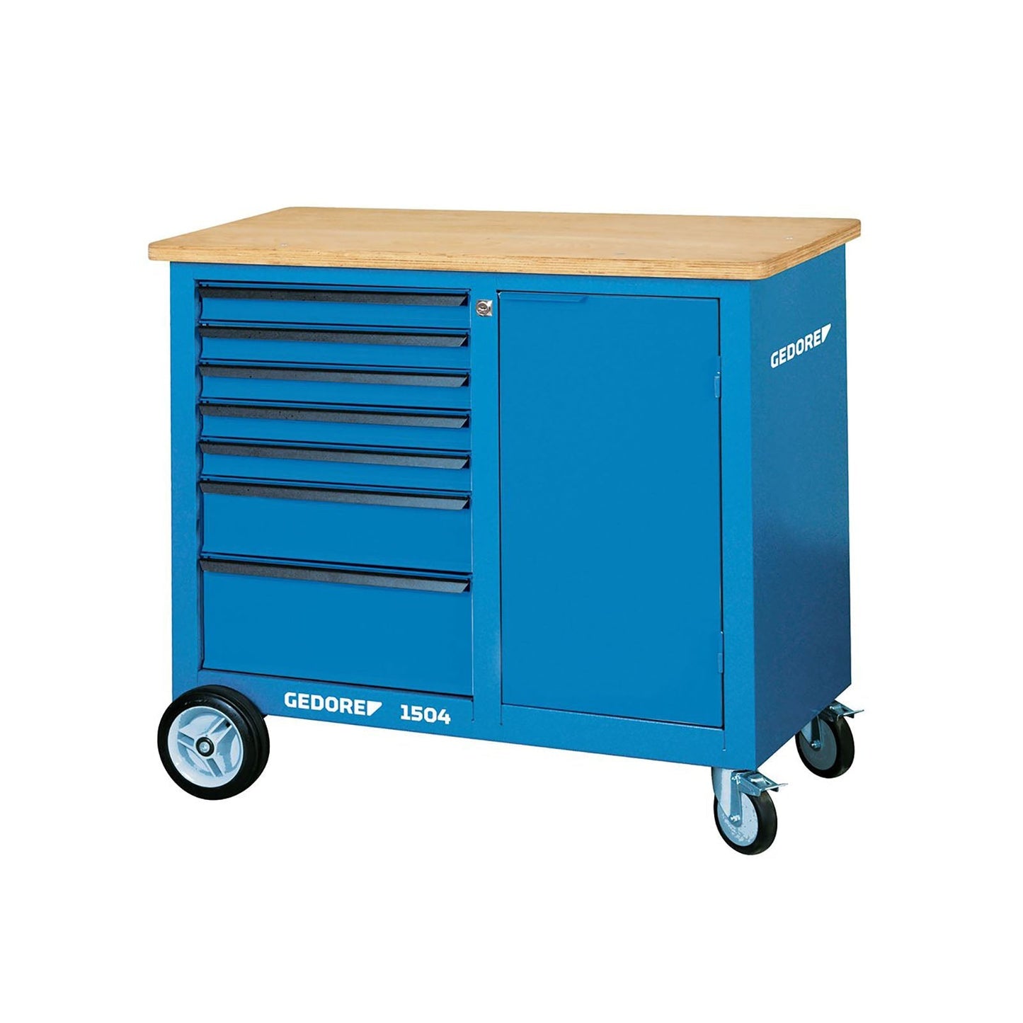 GEDORE 1504 0511 S - Mobile workbench with 7 drawers