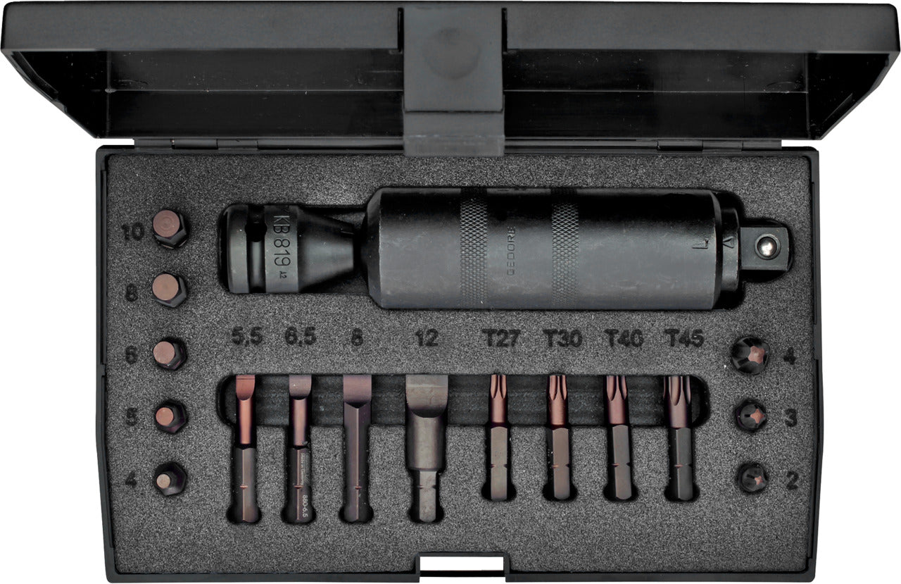 GEDORE K 1900-018 - Coffret de visseuse à percussion