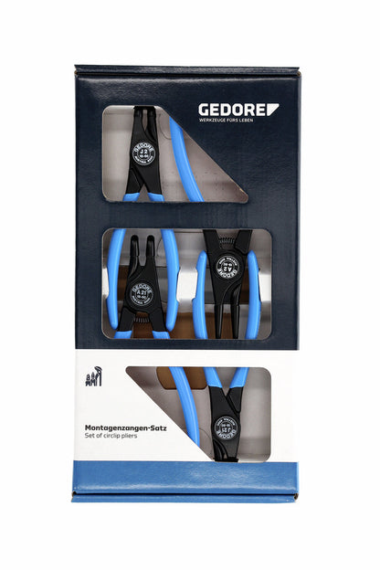 GEDORE S 8000 - Assortiment de 4 pinces à circlips