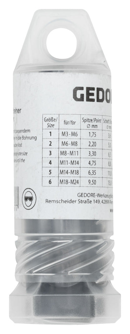 GEDORE 8551-66 - Assortiment d'extracteurs de vis