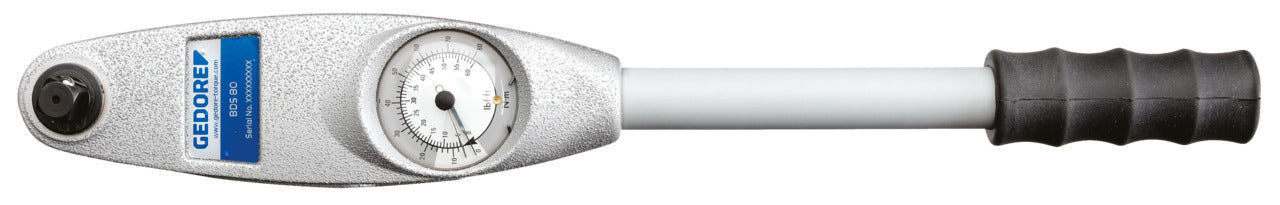 Clé dynamométrique à cadran GEDORE ADS40 avec entraînement carré 3/8", plage 8-40 Nm (7651630)
