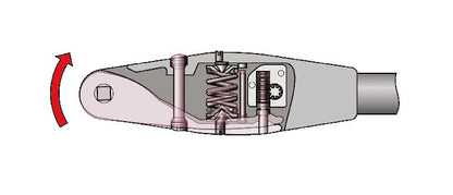Clé dynamométrique à cadran GEDORE ADS25 avec entraînement carré 3/8", plage 5-25 Nm (7651550)