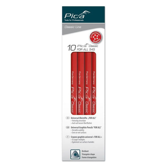 Pica 545/24-10 - Caja con 10 lápices universal de 23 cm
