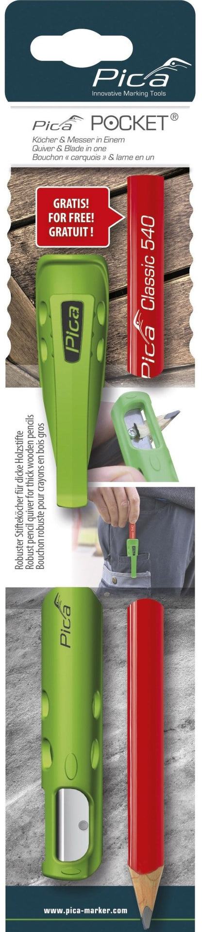 Pica Funda y sacapuntas en uno Pica Pocket - Ferrotecnia