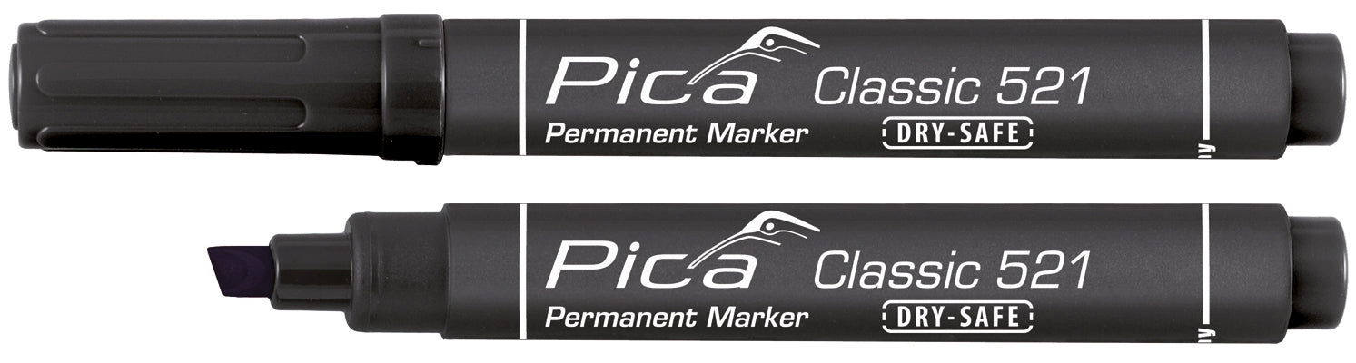 Pica Marcador permanente con punta tipo cincel Classic 521 - Ferrotecnia