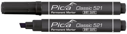 Pica Marcador permanente con punta tipo cincel Classic 521 - Ferrotecnia