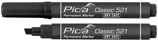 Pica Marcador permanente con punta tipo cincel Classic 521 - Ferrotecnia