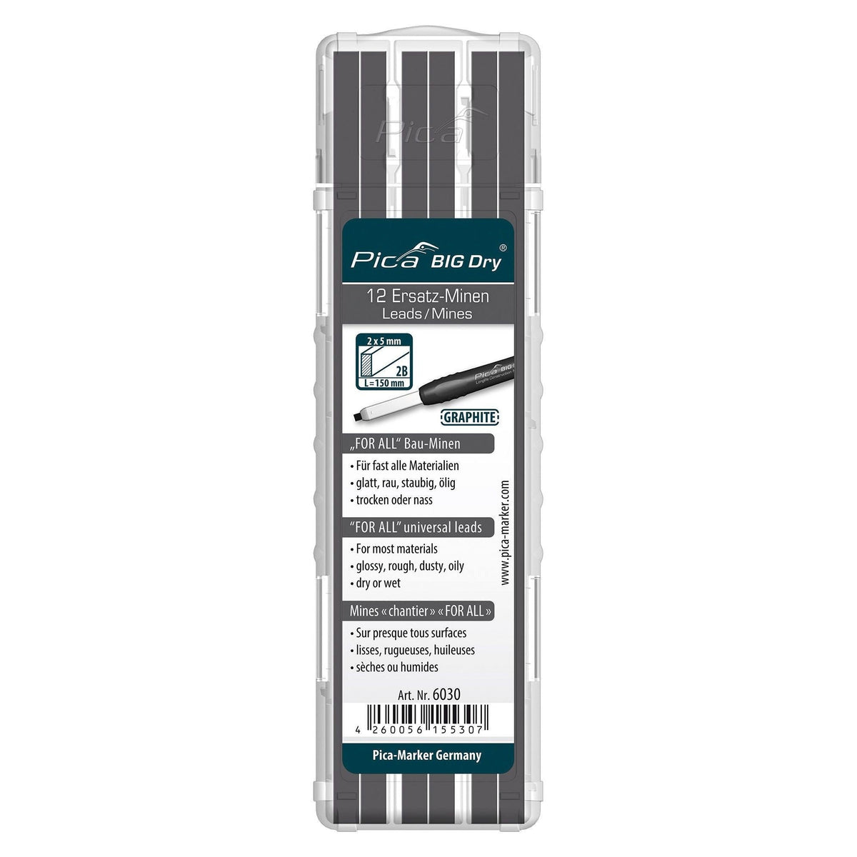 Pica Minas universales de grafito FOR ALL para portaminas BIG Dry - Ferrotecnia