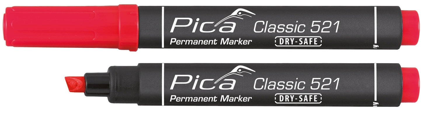 Pica Marcador permanente con punta tipo cincel Classic 521