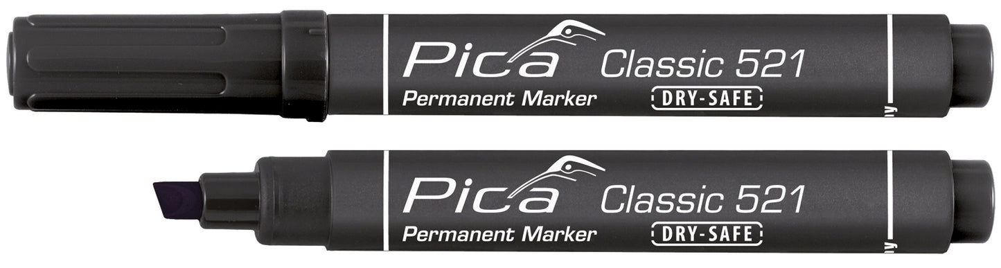 Pica Marcador permanente con punta tipo cincel Classic 521