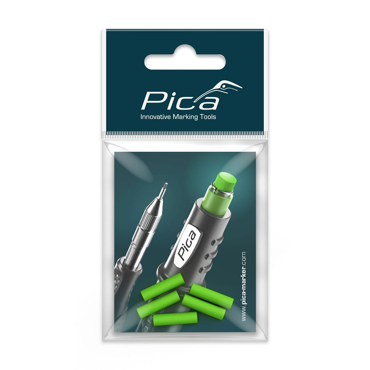 Pica - Set of 5 replacement erasers for Fine Dry mechanical pencils